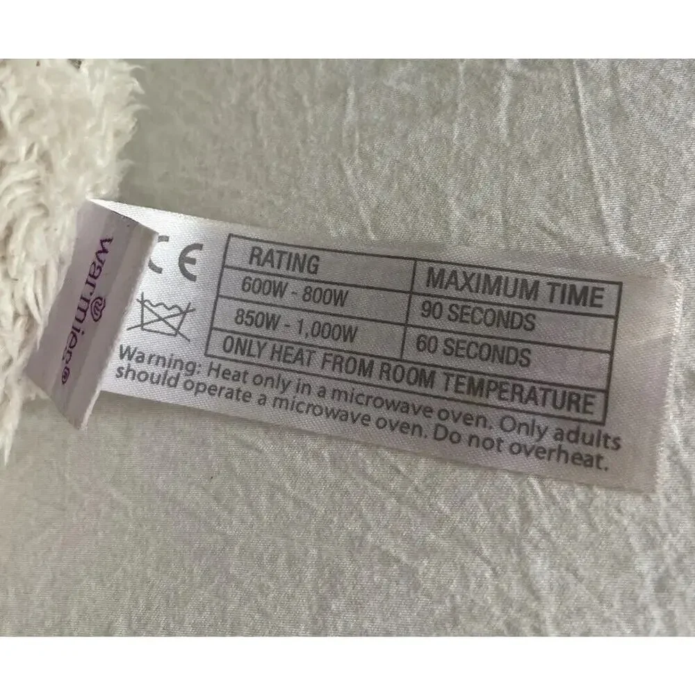 WARMIES by Intelex Llama Off White Microwavable Plush 12